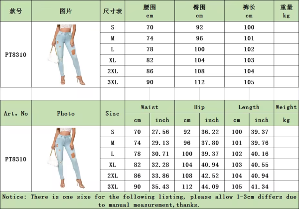 women high waist skinny jeans ladies destroyed hole jeans pencil pants women skinny denim jeans customer - Image 3