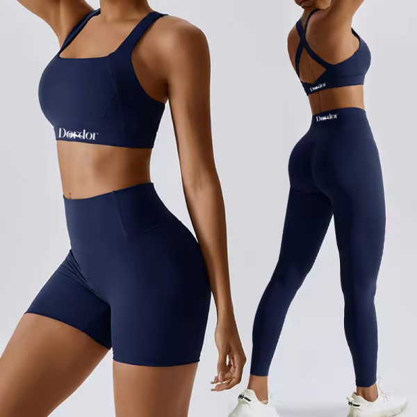 Quick Dry Sport Bra Activewear Popular Women Fitness 4 Piece Yoga Wear High Waist Leggings Gym Yoga Seta