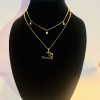 Anacaona Crystal tow chain with Ayiti map pendant for Women Hypoallergenic Chain Stainless Steel 14k Gold Plated 16-inch first close to the neck 22inch second Guaranteed never getting dark classic Jewelry piece. - Image 5